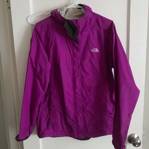 North face purple rain jacket.